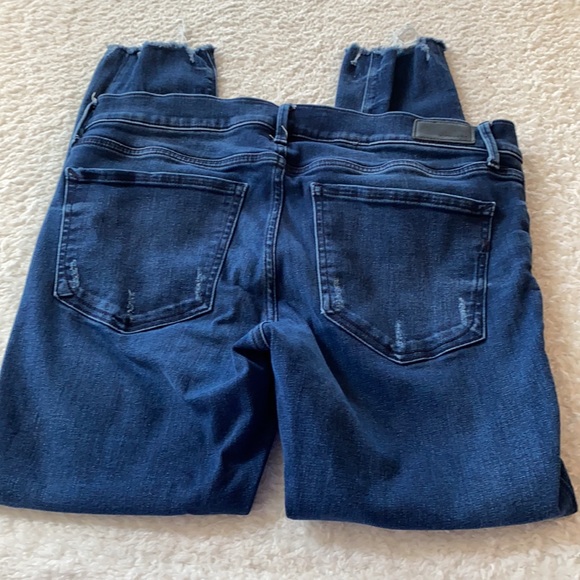 Express jeans ankle legging mid rise denim perfect size 12 - Picture 3 of 10